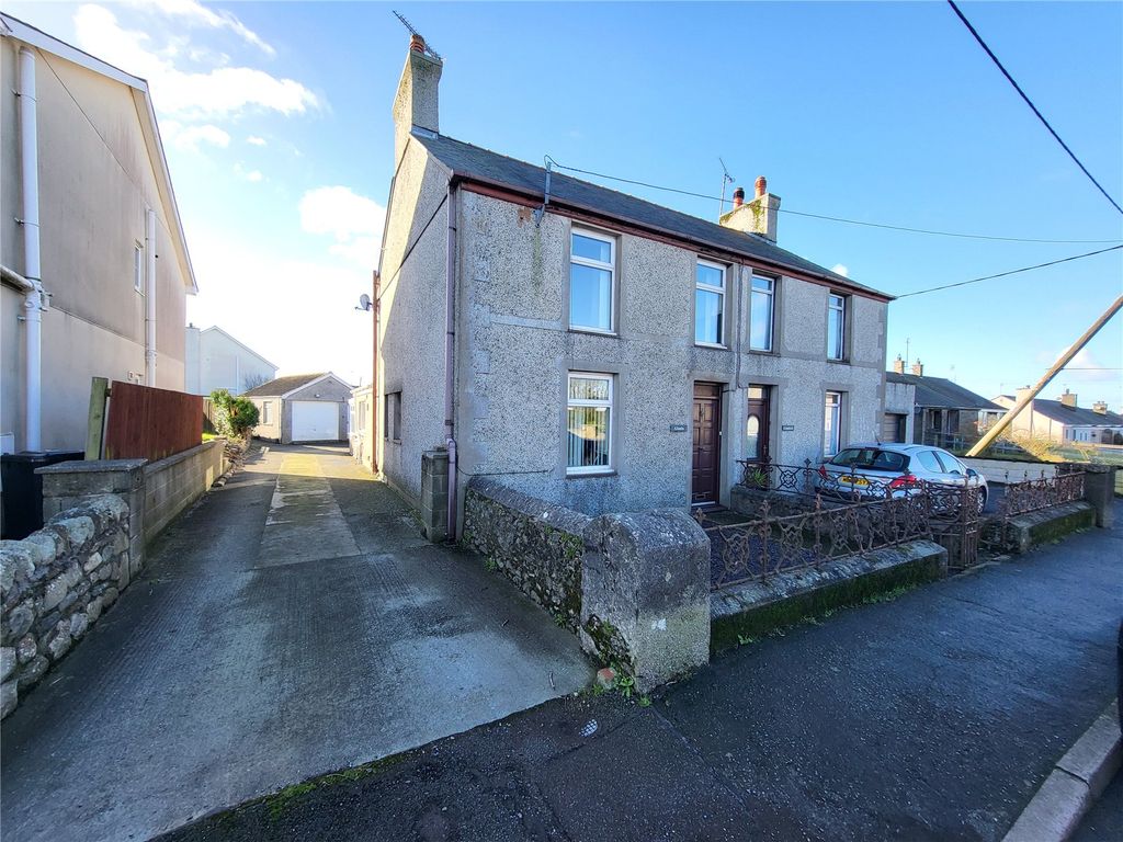 3 bed semi-detached house for sale in High Street, Bryngwran, Holyhead, Isle Of Anglesey LL65, £175,000