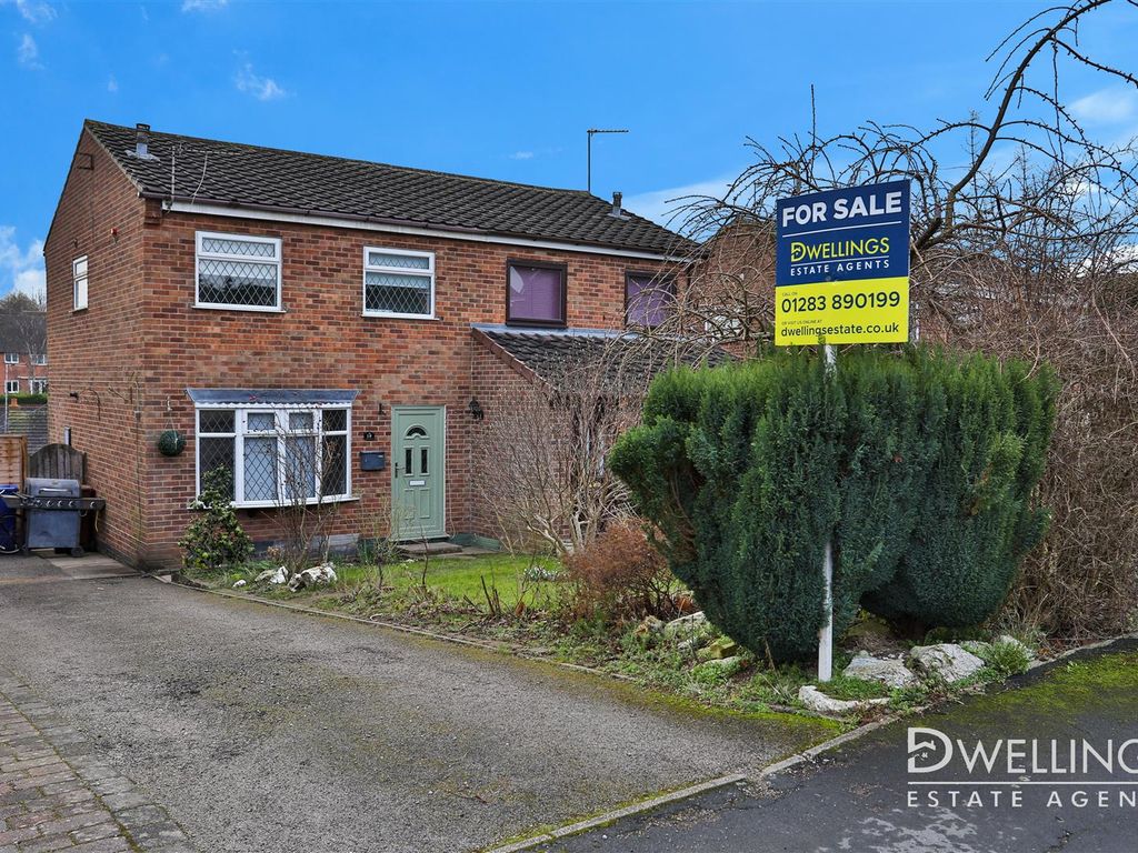 3 bed semi-detached house for sale in Norman Road, Tutbury, Burton-On-Trent DE13, £239,995