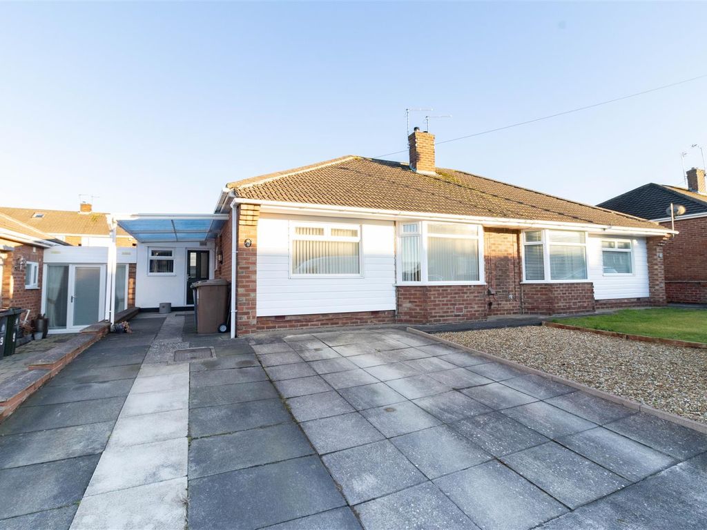 2 bed semi-detached bungalow for sale in Boulmer Gardens, Wideopen, Newcastle Upon Tyne NE13, £210,000