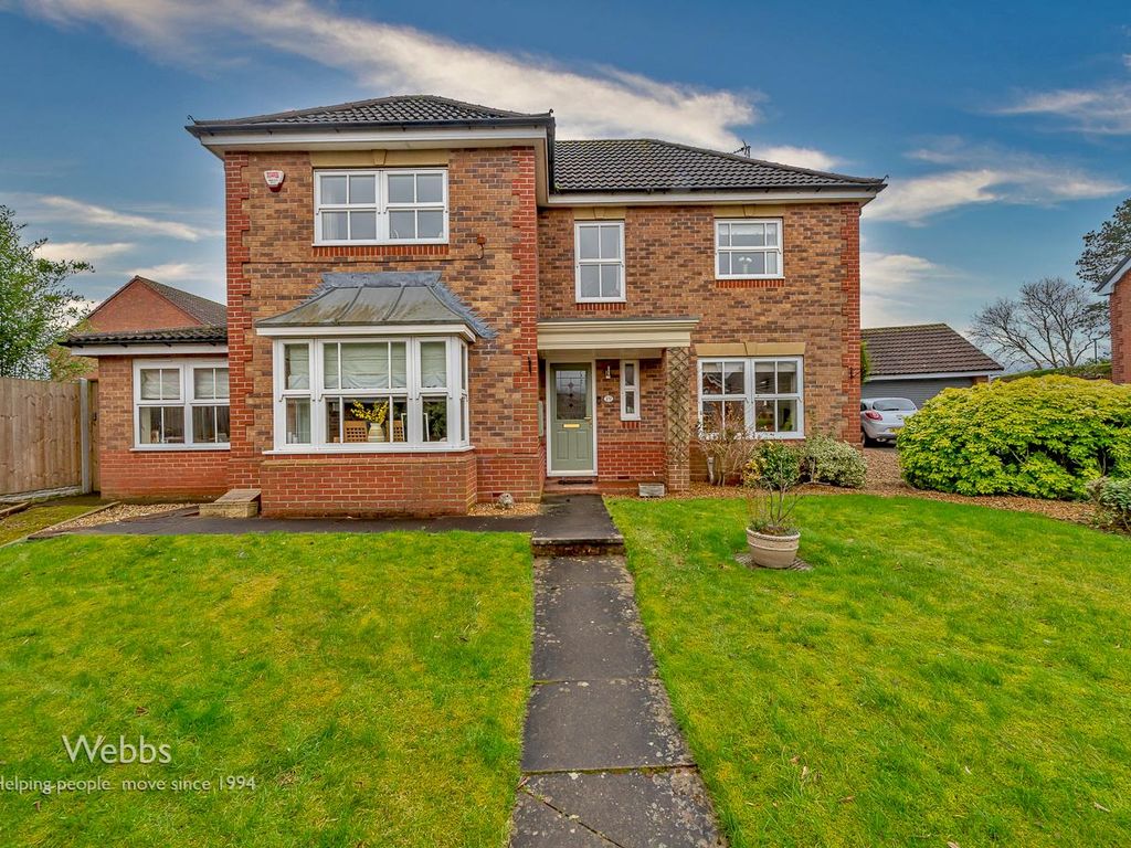 4 bed detached house for sale in Spires Croft, Shareshill, Wolverhampton WV10, £575,000