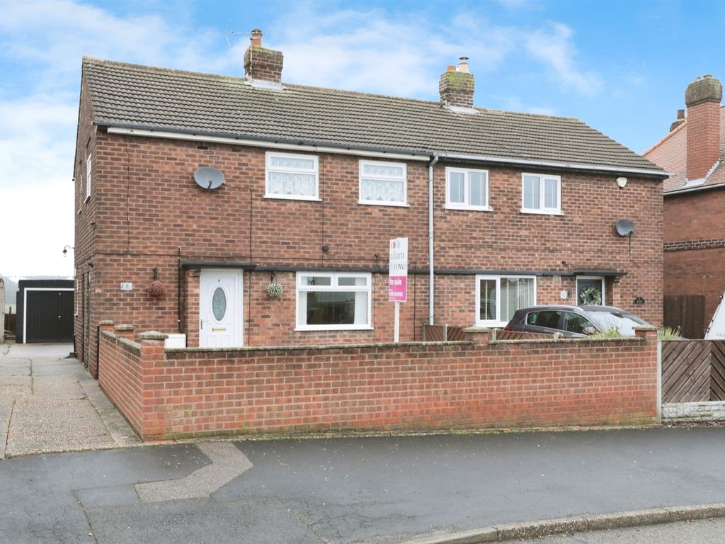 3 bed semi-detached house for sale in Rogers Avenue, Creswell, Worksop S80, £200,000