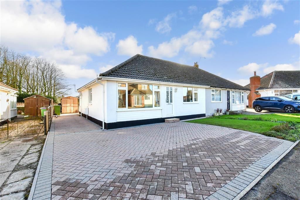 2 bed semi-detached bungalow for sale in Minter Avenue, Densole, Folkestone, Kent CT18, £215,000