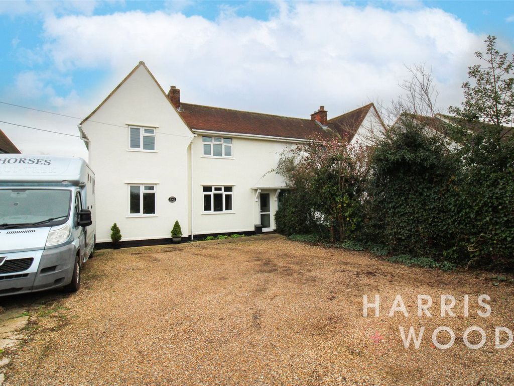 4 bed semi-detached house for sale in Dedham Road, Boxted, Colchester, Essex CO4, £450,000