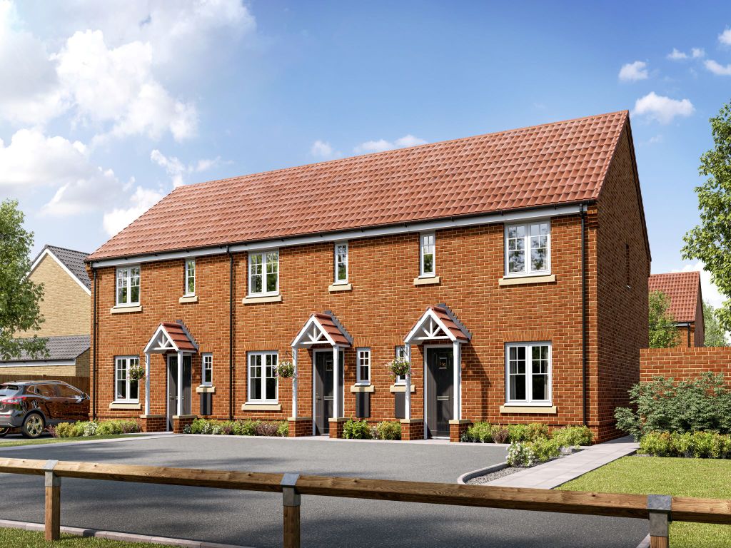 New home, 3 bed semi-detached house for sale in "The Danbury" at Burwell Road, Exning, Newmarket CB8, £320,000