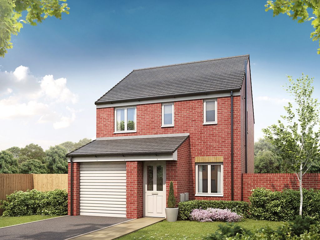 New home, 3 bed semi-detached house for sale in "The Lomond" at Togston Road, North Broomhill, Morpeth NE65, £198,950