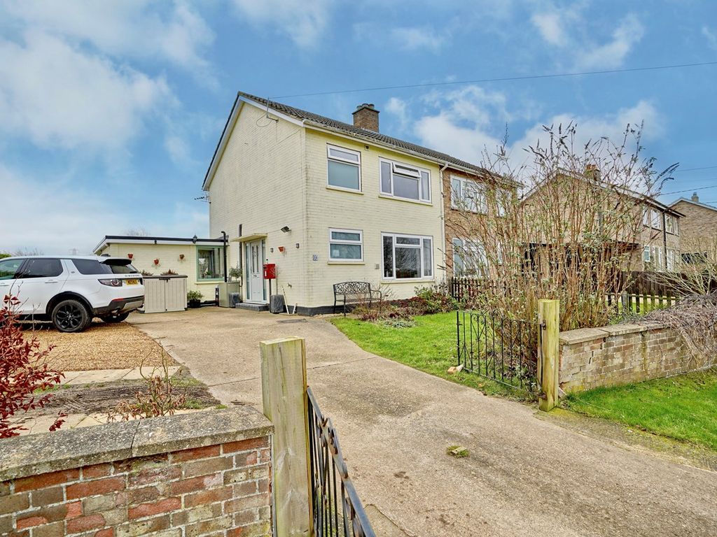 3 bed semi-detached house for sale in Staploe, St Neots PE19, £385,000