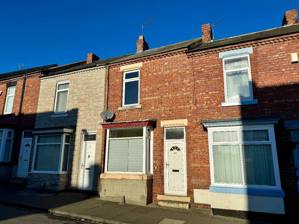 2 bed terraced house for sale in Lowson Street, Darlington DL3, £60,000