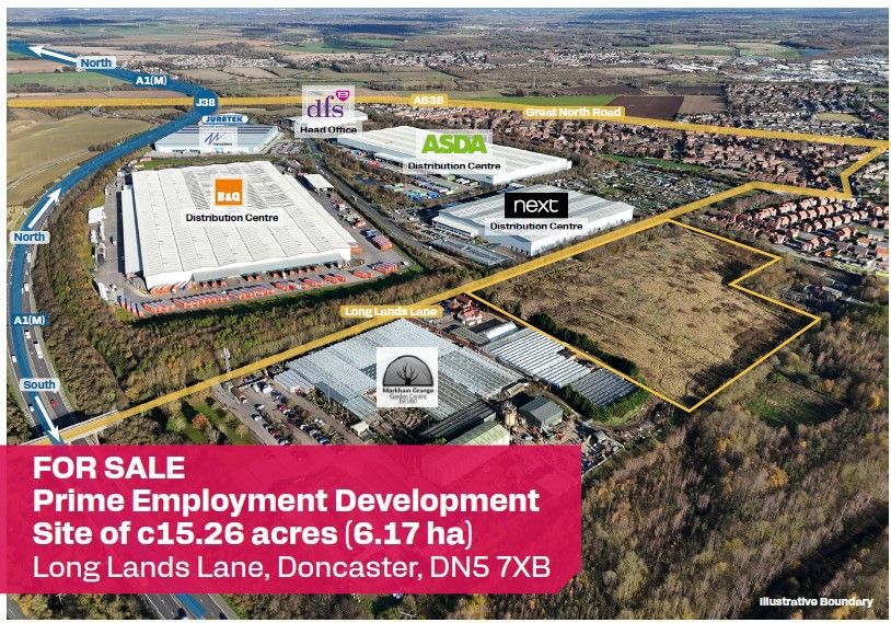 Land for sale in Prime Employment Development Site, Long Lands Lane, Brodsworth, Doncaster, South Yorkshire DN5, Non quoting