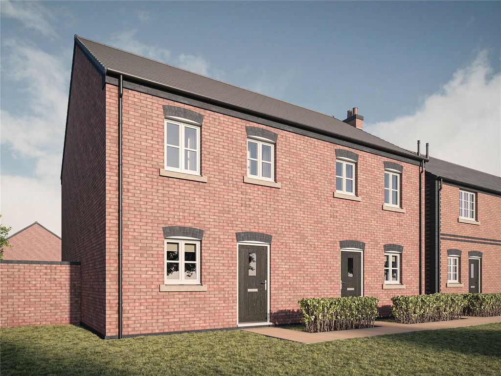 New home, 3 bed semi-detached house for sale in Dawes Drive, Kirk Langley, Ashbourne, Derbyshire DE6, £68,750