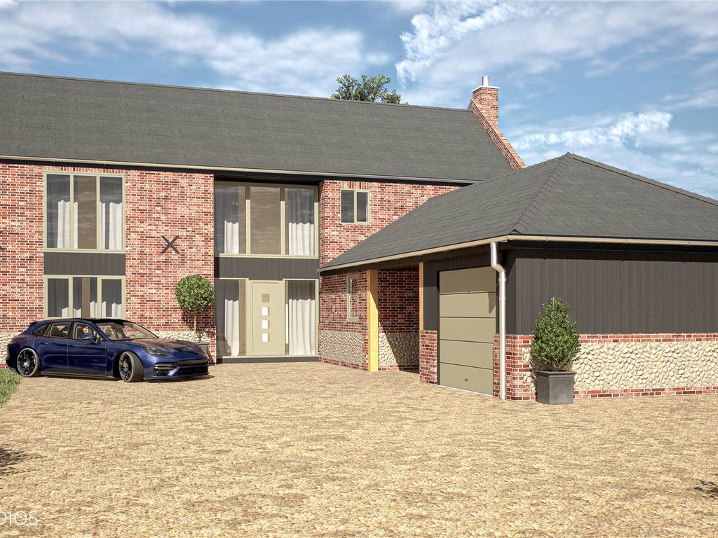 New home, 4 bed detached house for sale in Shipdham Road, Plot 1, Carbrooke, Norfolk IP25, £895,000