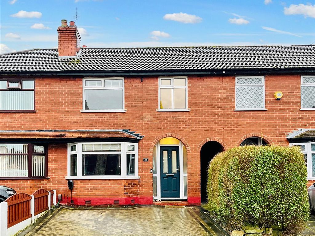 3 bed terraced house for sale in Hall Avenue, Timperley, Altrincham WA15, £385,000
