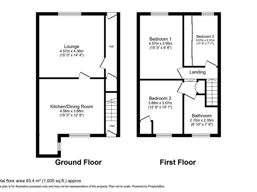 3 bed terraced house for sale in Ninth Row, Ashington NE63, £85,000