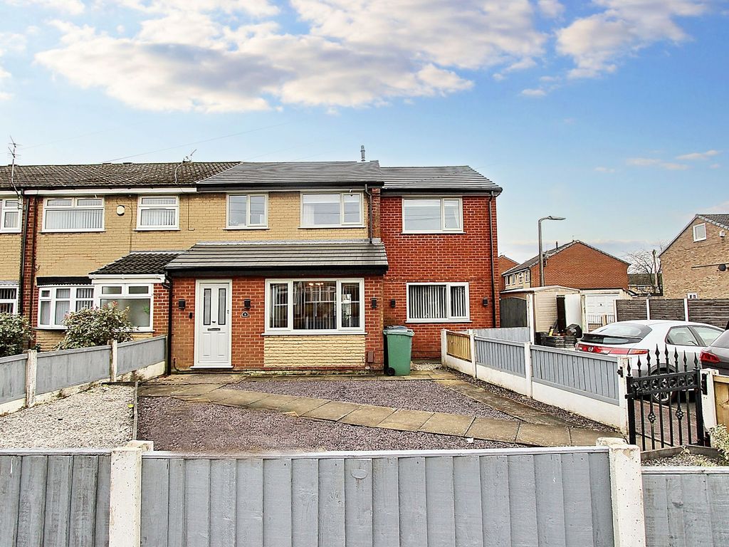 4 bed end terrace house for sale in Marston Close, Whitefield M45, £250,000