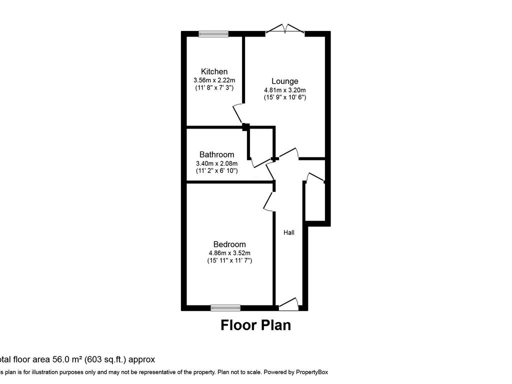 1 bed flat for sale in Sycamore Street, Ashington NE63, £35,000