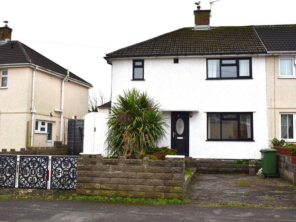 3 bed semi-detached house for sale in Lougher Place, North Cornelly, Bridgend CF33, £150,000