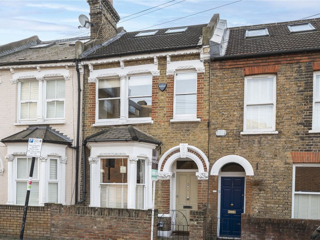 4 bed terraced house for sale in Hereward Road, Tooting Broadway, London SW17, £975,000