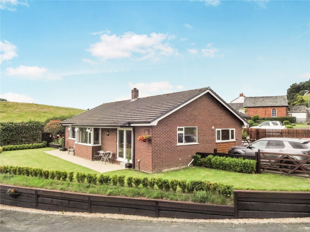 3 bed bungalow for sale in Chapel Close, Stepaside, Mochdre, Newtown SY16, £370,000