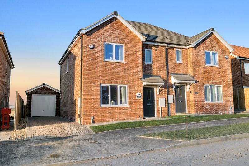 New home, 3 bed semi-detached house for sale in Plot 58, The Hessonite, Saxon Park, Branston, Lincoln LN4, £264,950
