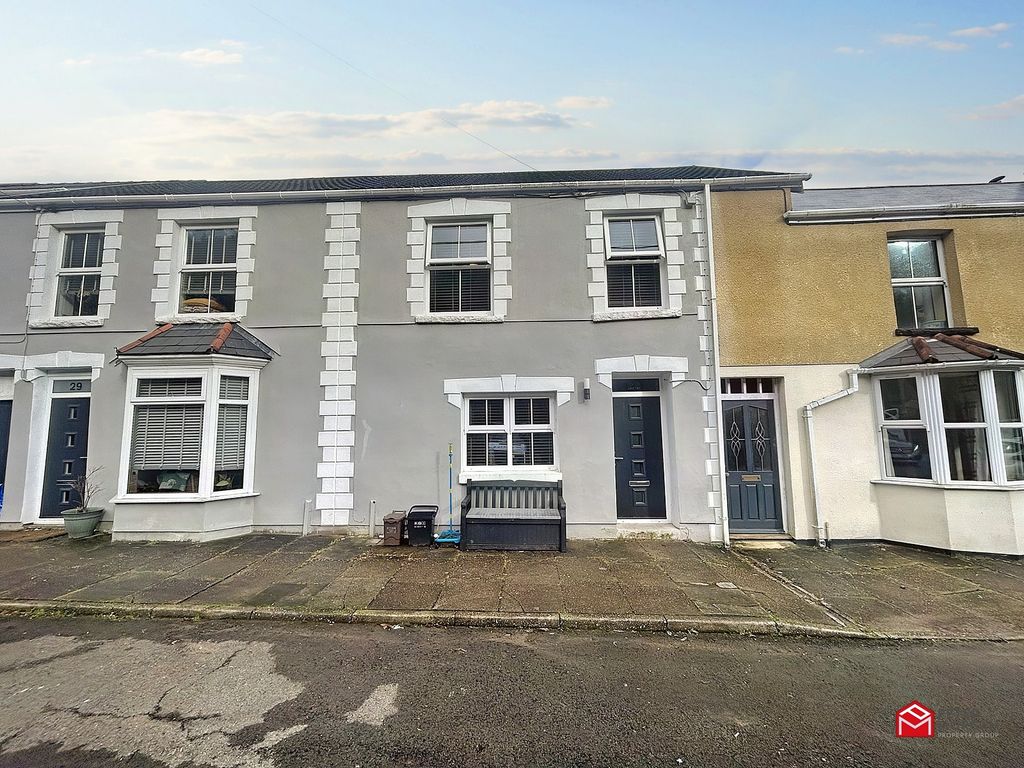 3 bed terraced house for sale in Station Row, Pontyrhyl, Bridgend, Bridgend County. CF32, £169,999