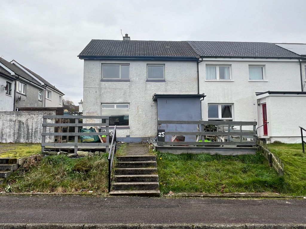 3 bed end terrace house for sale in Dewar Avenue, Lochgilphead, Argyll PA31, £45,000