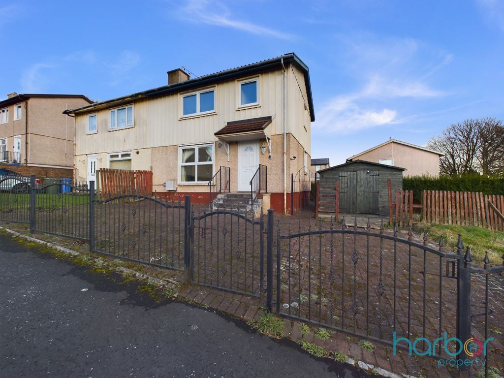 3 bed semi-detached house for sale in Inchkeith Place, Glasgow, City Of Glasgow G32, £115,000