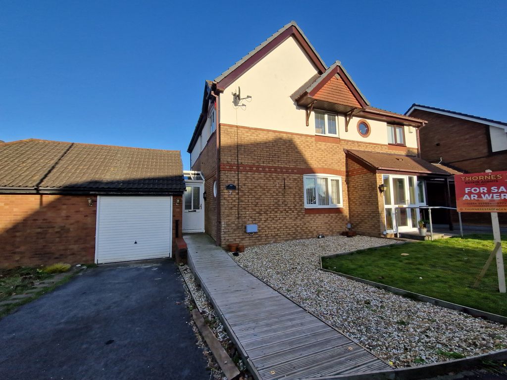 3 bed semi-detached house for sale in Nightingale Court, Llanelli SA15, £199,995