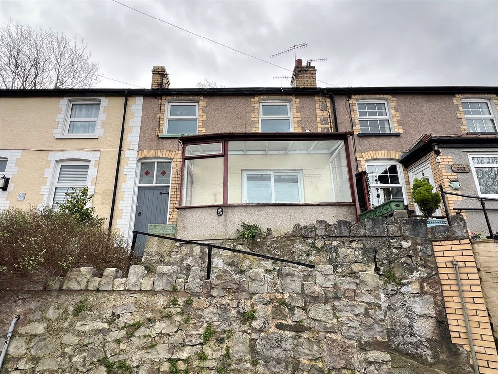 2 bed terraced house for sale in Conway Road, Mochdre, Colwyn Bay, Conwy LL28, £100,000