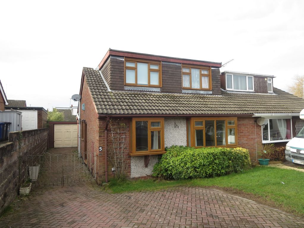 4 bed semi-detached bungalow for sale in Heather Glade, Madeley, Cheshire CW3, £185,000