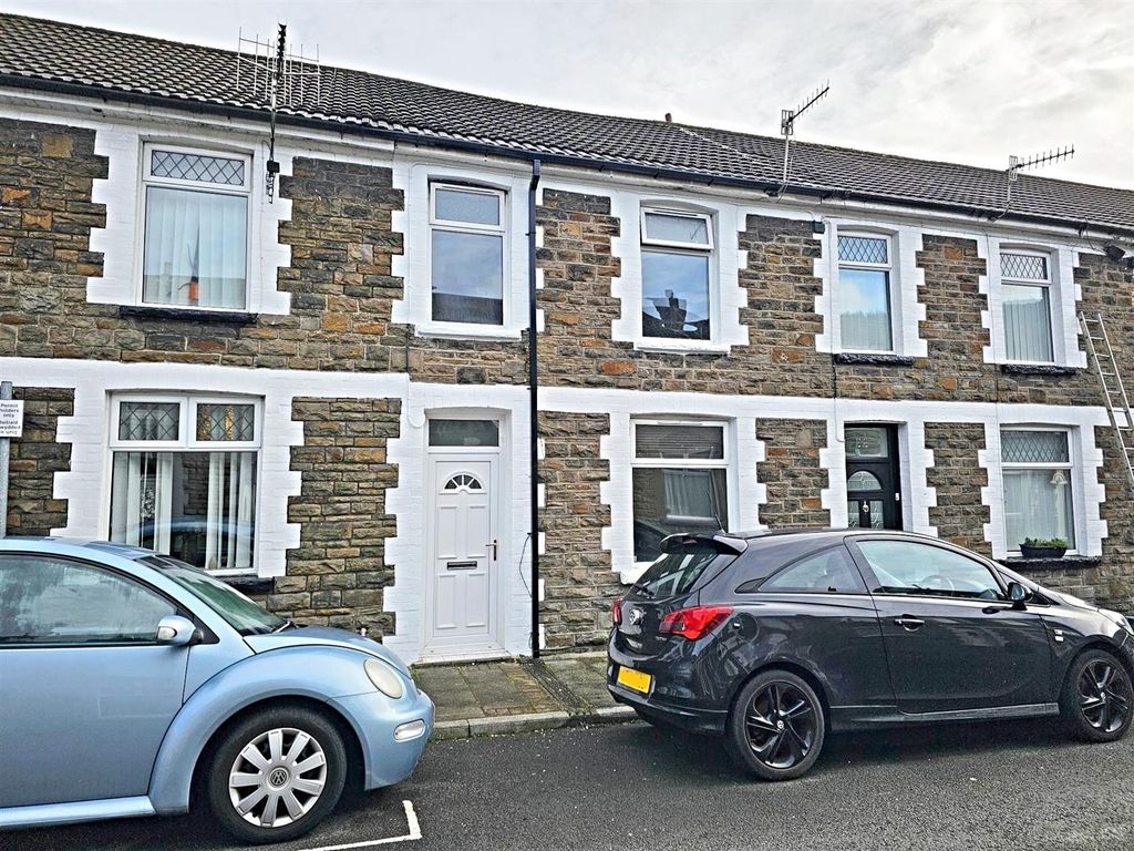 2 bed terraced house for sale in Llewellyn Street, Hopkinstown, Pontypridd CF37, £140,000
