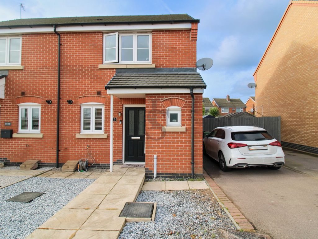 2 bed semi-detached house for sale in Peers Way, Huncote, Leicester LE9, £230,000