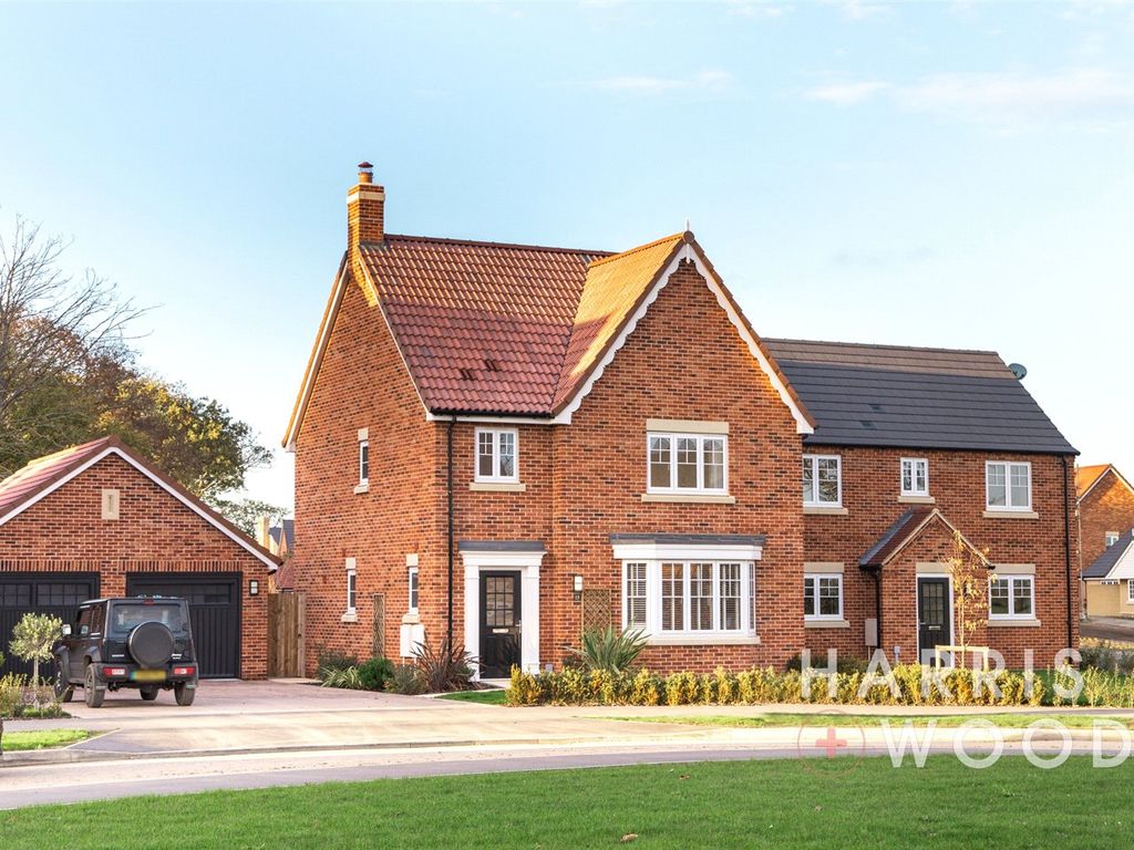 New home, 3 bed detached house for sale in Admirals Green, Great Bentley, Essex CO7, £470,000