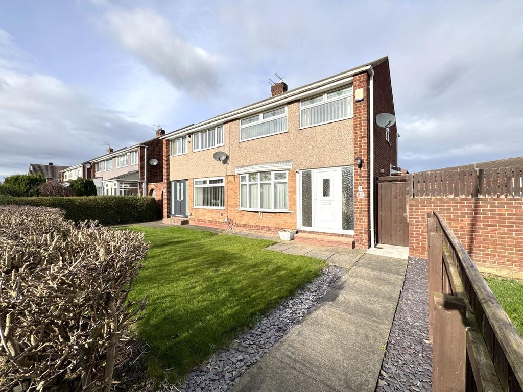 3 bed semi-detached house for sale in Brompton Walk, Seaton Carew, Hartlepool TS25, £140,000