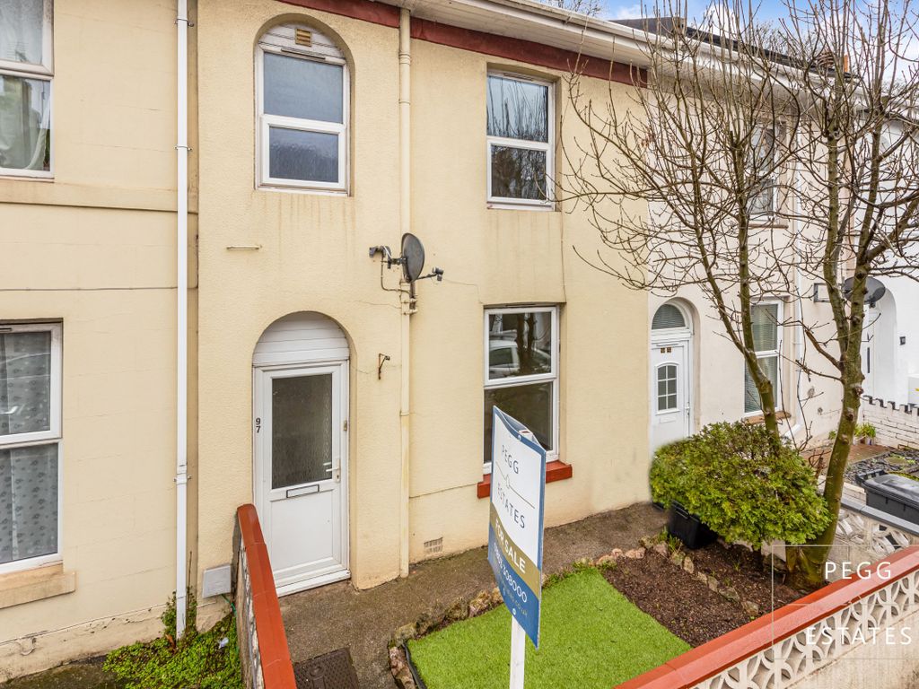 2 bed terraced house for sale in Hele Road, Torquay TQ2, £145,000