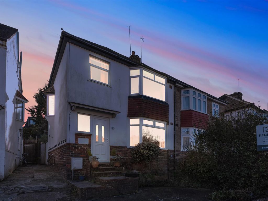 3 bed semi-detached house for sale in Lower Bevendean Avenue, Brighton BN2, £400,000