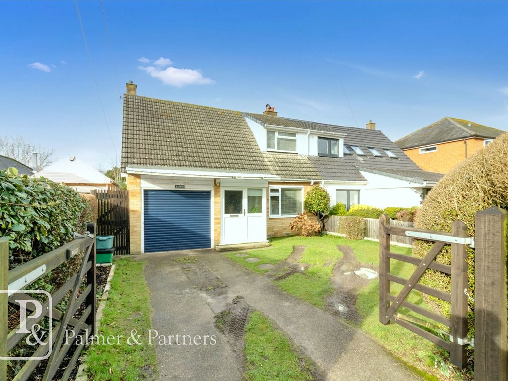 3 bed semi-detached house for sale in Boxted Road, Mile End, Colchester, Essex CO4, £375,000