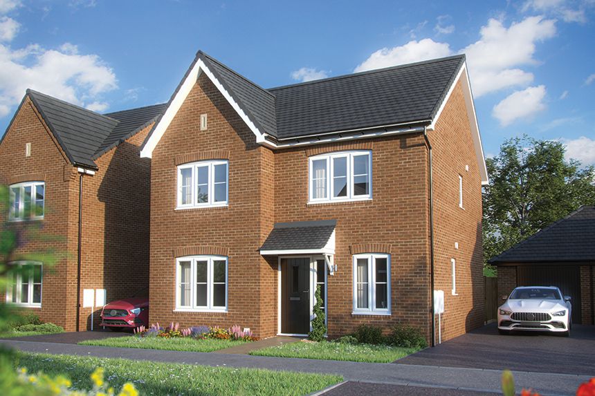 New home, 4 bed detached house for sale in "The Juniper" at Overstone Lane, Overstone, Northampton NN6, £424,995