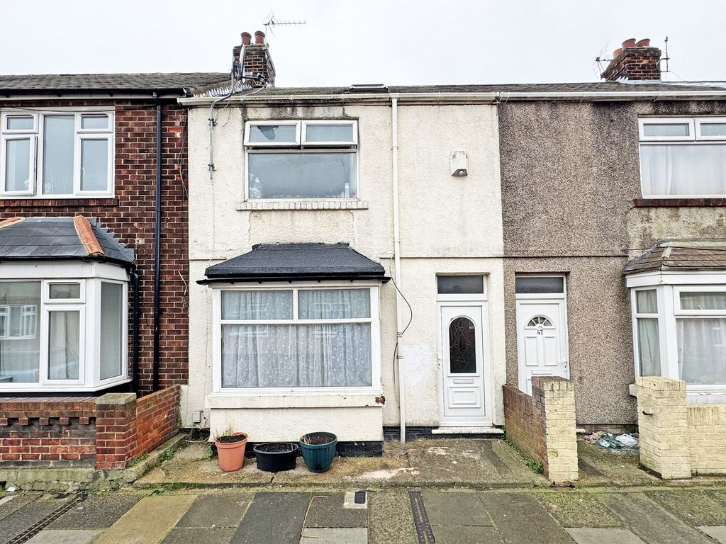 3 bed terraced house for sale in Borrowdale Street, Hartlepool TS25, £58,000