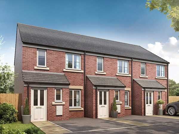 New home, 2 bed terraced house for sale in Heol Cae Pownd, Llanelli SA14, £114,996