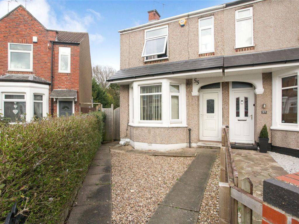2 bed end terrace house for sale in Stevenson Road, Keresley, Coventry CV6, £115,000