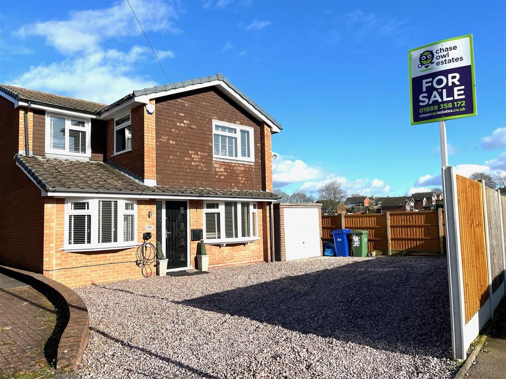 4 bed detached house for sale in Fairmount Way, Rugeley WS15, £299,500