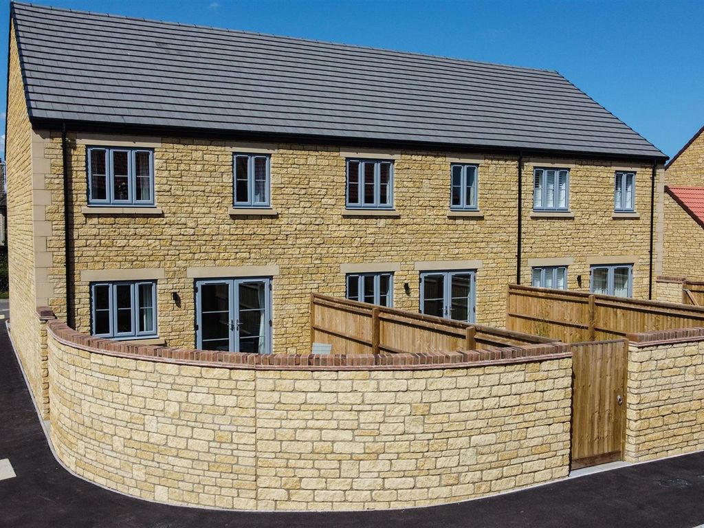 New home, 3 bed terraced house for sale in Dauntsey Road, Great Somerford, Chippenham SN15, £385,000