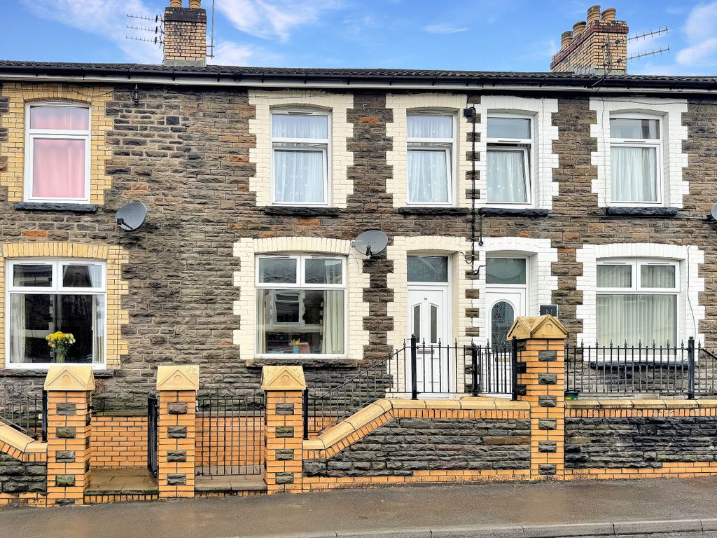 3 bed terraced house for sale in De-Winton Terrace, Llanbradach, Caerphilly CF83, £130,000