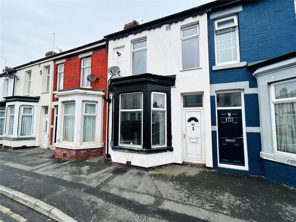 2 bed terraced house for sale in Ribble Road, Blackpool, Lancashire FY1, £64,950