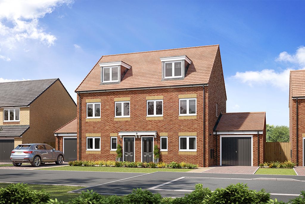 New home, 3 bed property for sale in "The Bamburgh" at Off Brenda Road, Hartlepool, County Durham TS25, £193,995