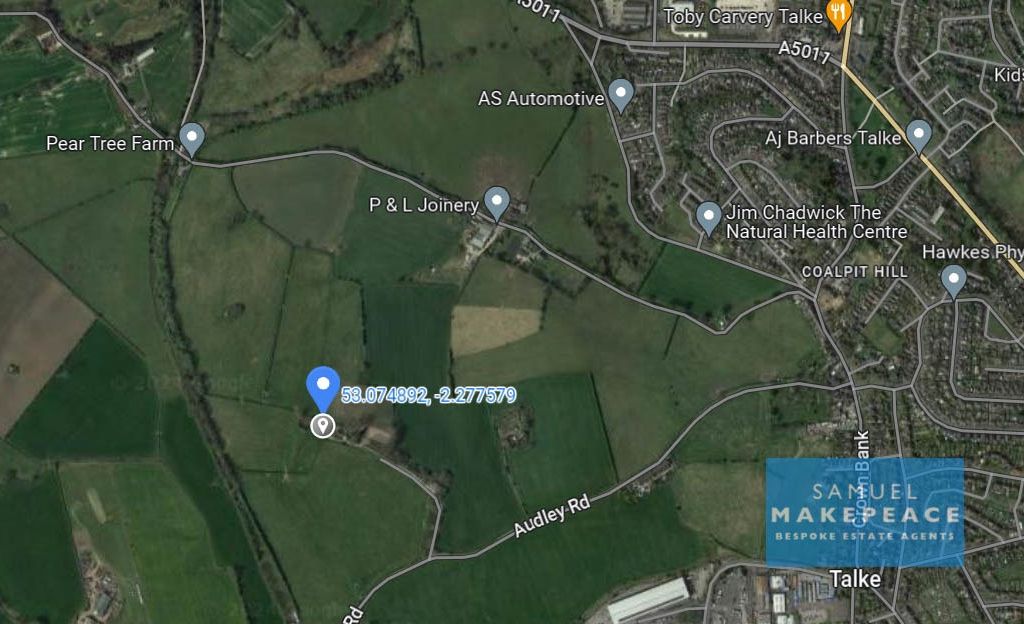 Land for sale in Audley Road, Dunkirk, Staffordshire ST7, £550,000