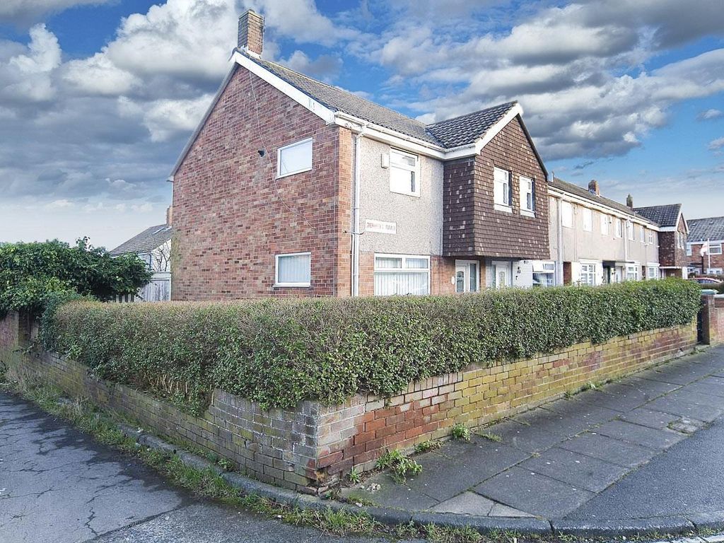 3 bed end terrace house for sale in Bennett Road, Hartlepool TS25, £92,500