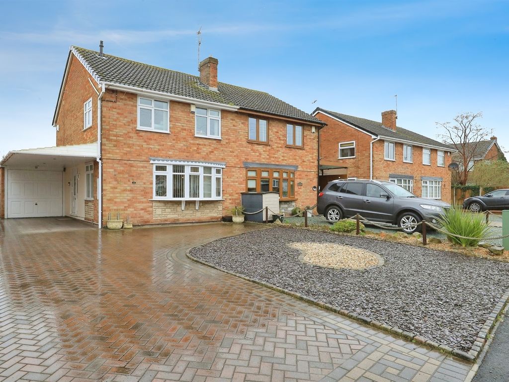 3 bed semi-detached house for sale in Woodlands Drive, Coven, Wolverhampton WV9, £289,995