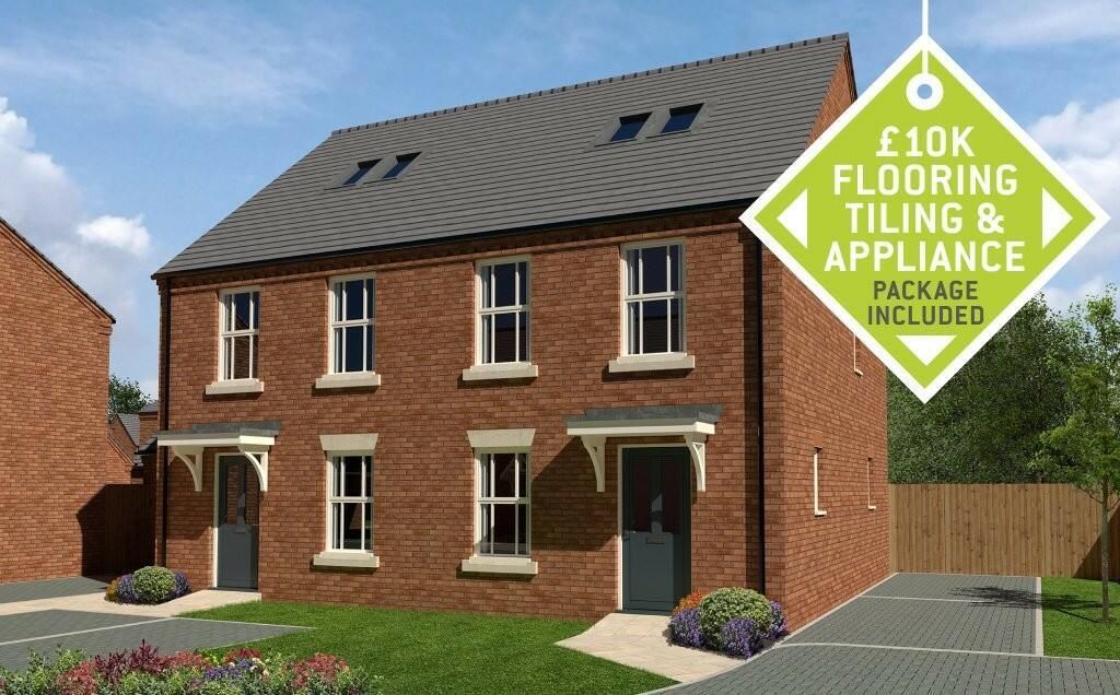 New home, 4 bed semi-detached house for sale in Plot 14, The Durham, Glapwell Gardens, Glapwell S44, £249,950