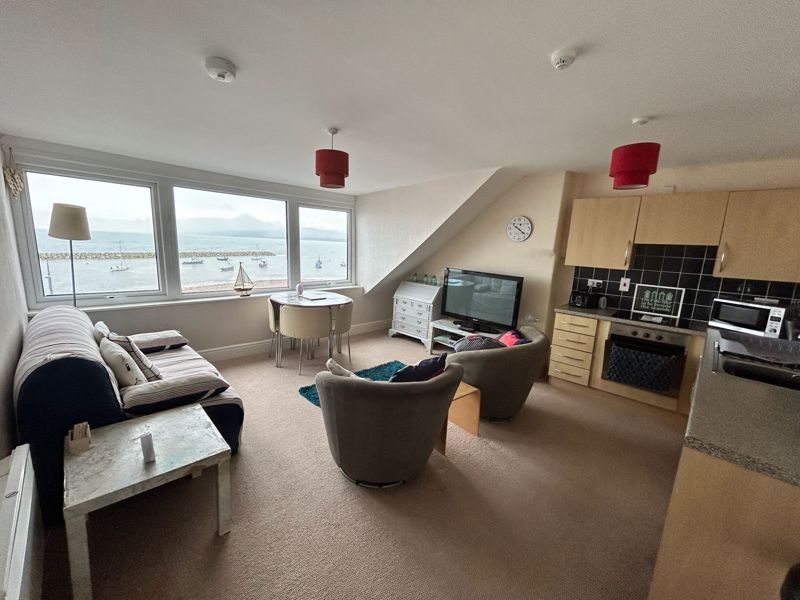 2 bed flat for sale in Rhos Promenade, Rhos On Sea, Colwyn Bay LL28, £134,950