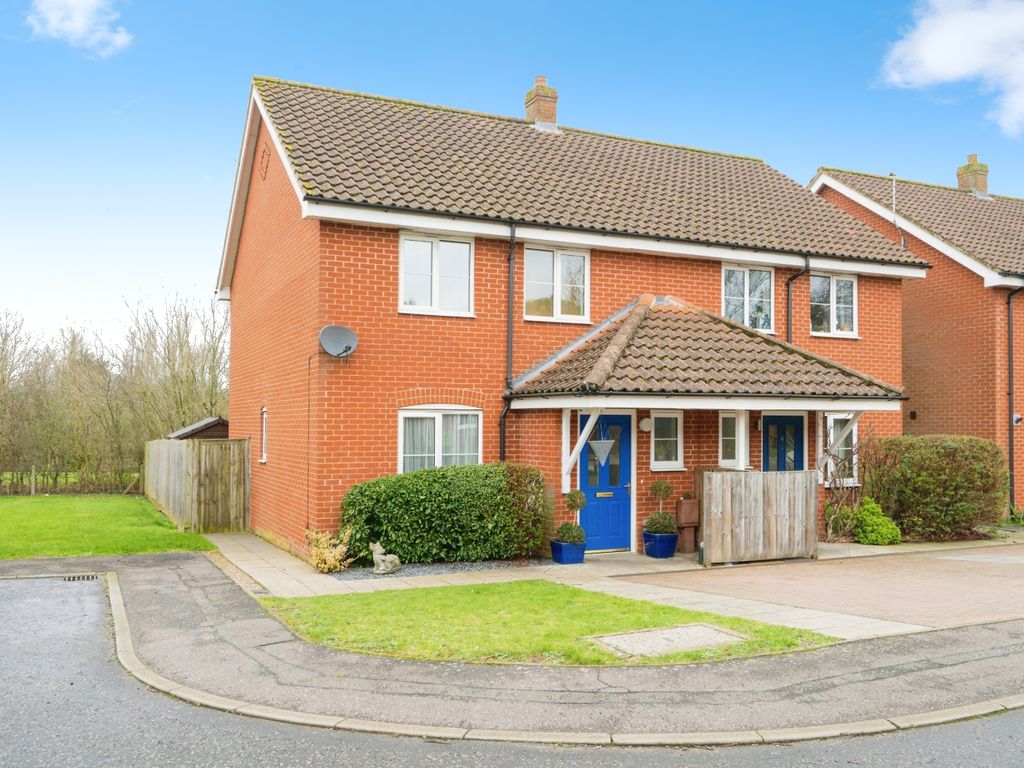 3 bed semi-detached house for sale in Globe Court, Blofield, Norwich, Norfolk NR13, £59,375